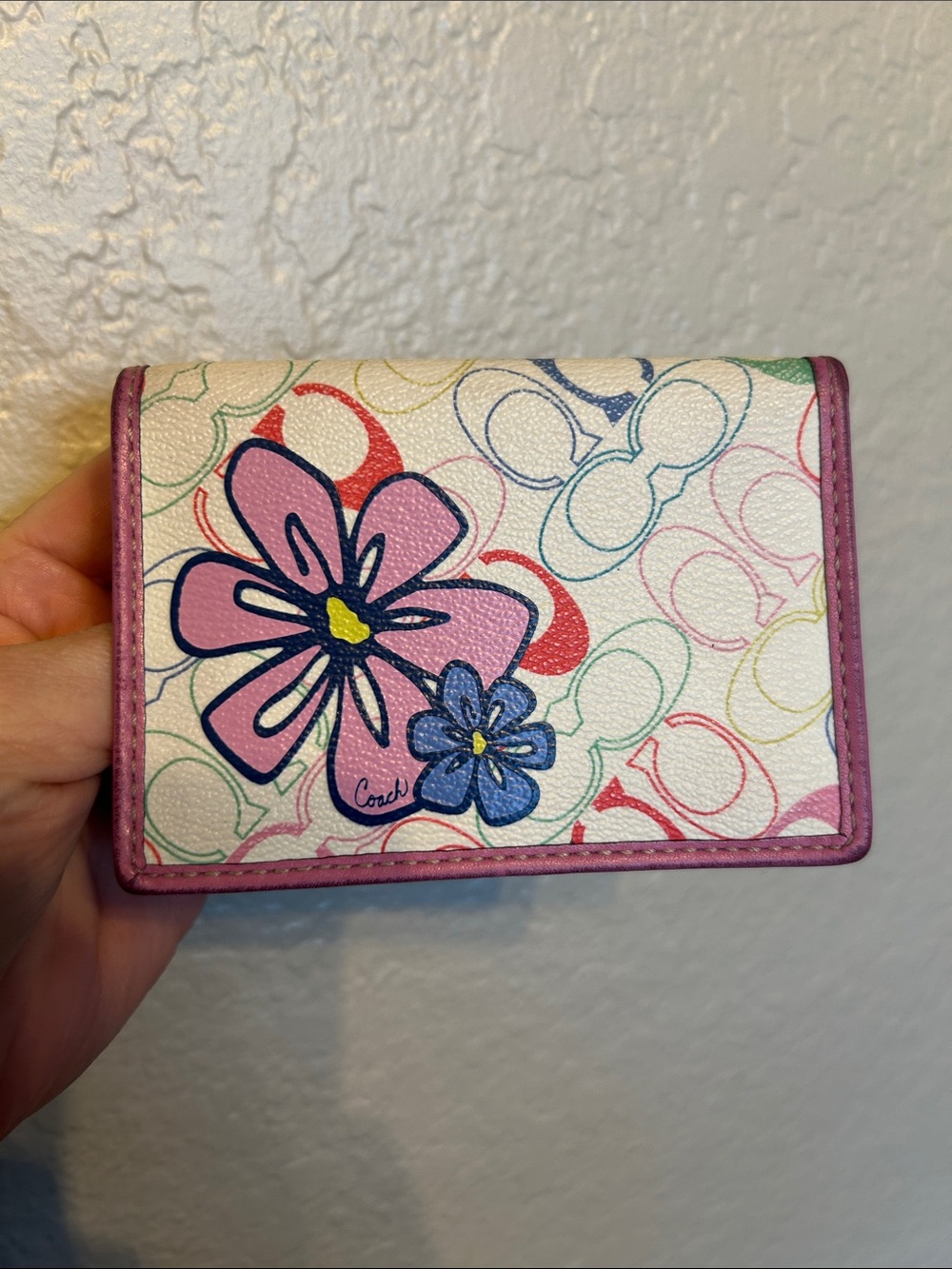 Coach Pink CREDIT card Holder
